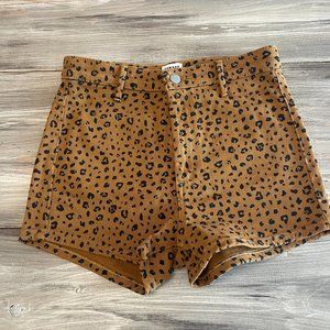 Aritzia Sunday Best Cheetah Shorts